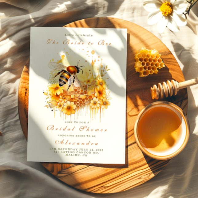 Invitación La novia a ser miel de oro florecer (Subido por el creador)