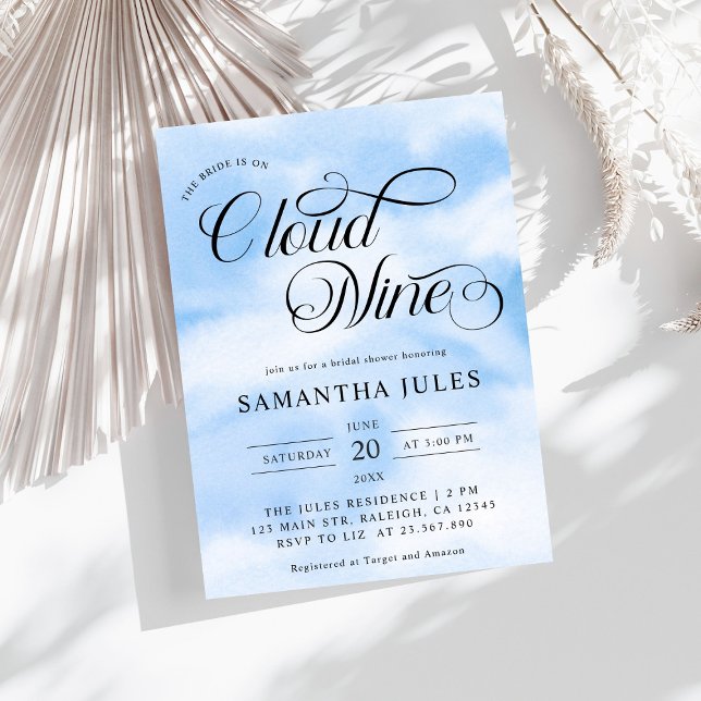 Invitación La Novia Acuarela Está En La Nueve Ducha Británica (Subido por el creador)