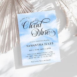 Invitación La Novia Acuarela Está En La Nueve Ducha Británica