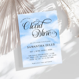 Invitación La Novia Acuarela Está En La Nueve Ducha Británica