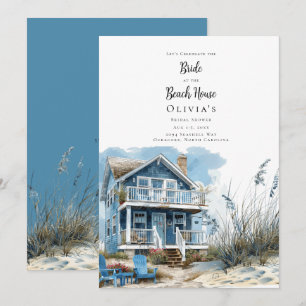 Invitación La novia en el Beach House Bridal Shower