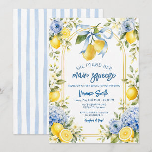 Invitación La novia encontró su ducha nupcial de la limonada