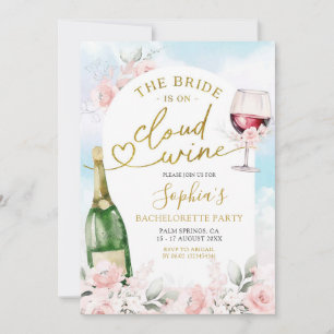 Invitación La Novia Está En La Itinerario De Despedida De Sol