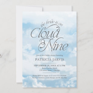 Invitación La Novia Está En La Nube Nueve Código QR Despedida