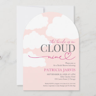 Invitación La Novia Está en la Nube Nueve Despedida de Solter