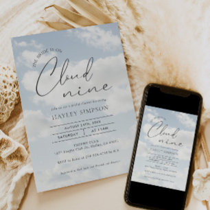 Invitación La Novia Está En La Nueve Ducha Británica