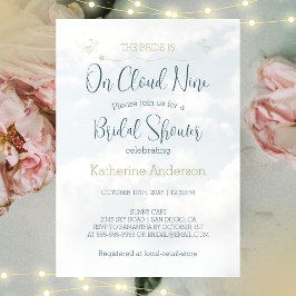 Invitación La novia está en la Nueve Elegante Ducha Bridal
