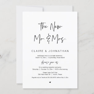 Invitación La nueva boda de los señores Black, Huida de novio