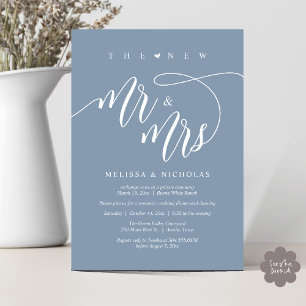 Invitación La nueva cena del Sr. y la Sra. Modern Wedding Par