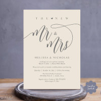 La nueva cena del Sr. y la Sra. Modern Wedding Par