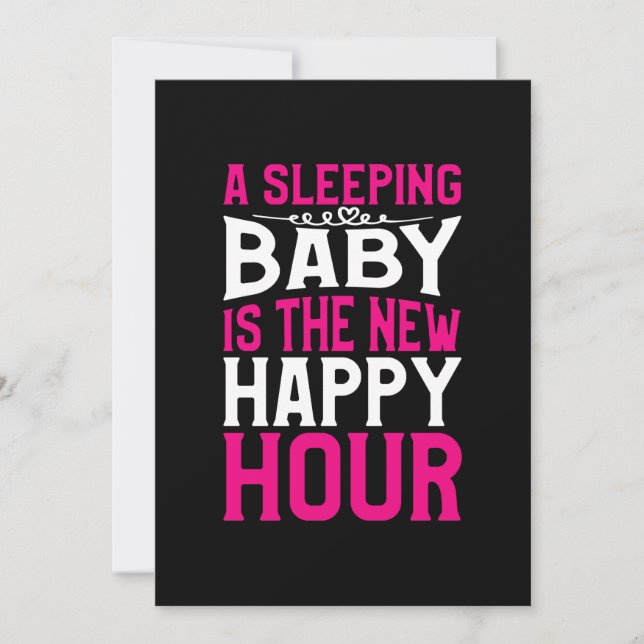 Invitación La nueva hora feliz es la madre que duerme (Anverso)