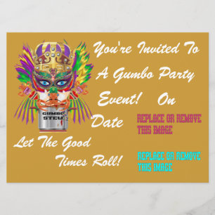 Invitación La opinión de la reina del Gumbo del festival hace