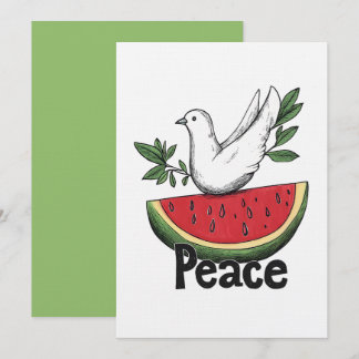 Invitación La paloma de la paz y la sandía | س・・・ط・・خ