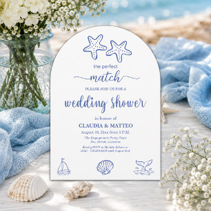 Invitación La pareja de estrellas de mar La pareja perfecta R