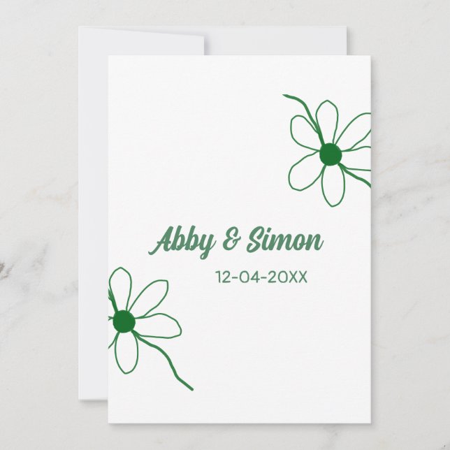 Invitación La pareja perfecta agregar nombre fecha textura sí (Anverso)