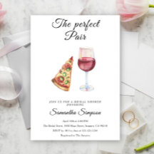 La pareja perfecta de vino y pizza para despedida