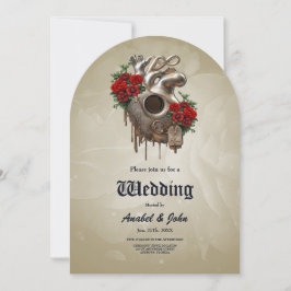 Invitación La pasión de Steampunk, el corazón mecánico del am