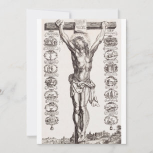 Invitación La pasión por la crucifixión de Jesús de Cristo