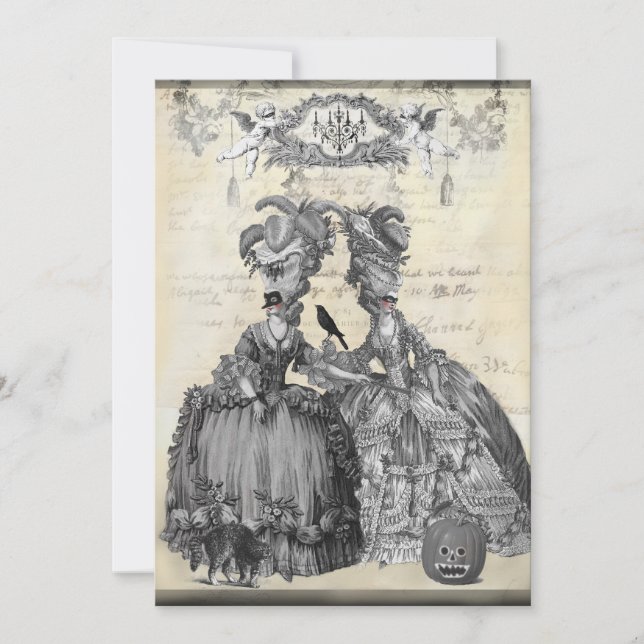 Invitación La pelota de Halloween (Anverso)