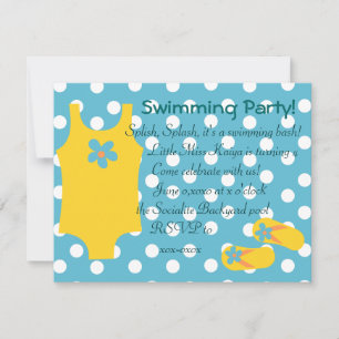 Invitación La Pequeña Bañita Amarilla