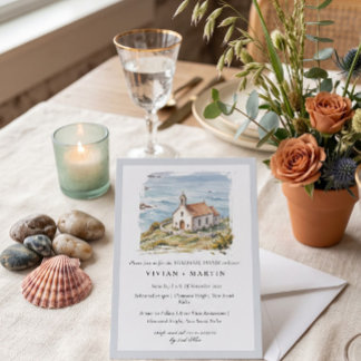 Invitación La pequeña capilla junto al mar Cena de ensayo