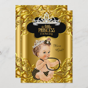 Invitación La pequeña princesa está de camino a Baby Shower B