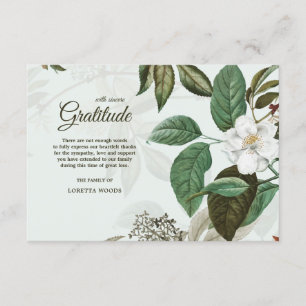 Invitación La pérdida color de rosa salvaje le agradece las