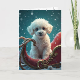Invitación La pérdida de un perro mascota en los navidades