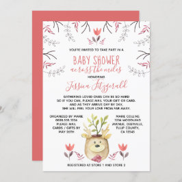 Invitación La planta de venados de Woodland Baby Shower a lo