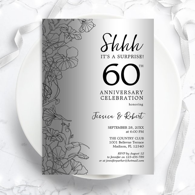 Invitación La plata de diamantes sorprende el 60 aniversario (Subido por el creador)