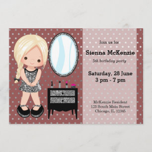 Invitación La plata de la chica cantona - elegir el color de 