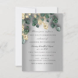 Invitación La Plata Dorada Verde Primero la Cruz de la Santa 