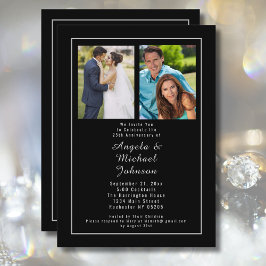 Invitación La Plata Negra 25 años del Boda antes y ahora