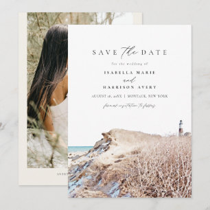 Invitación La playa de acuarela de MONTAUK en NUEVA YORK