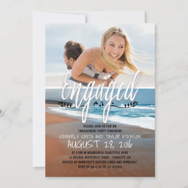 Invitación La playa de fotos comprometidas del Partido Compro (Anverso)