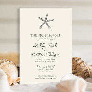 Invitación La Playa De Las Starfish Moderna El Océano De La N
