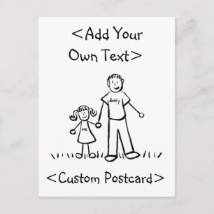 Invitación La postal del Chica de papá