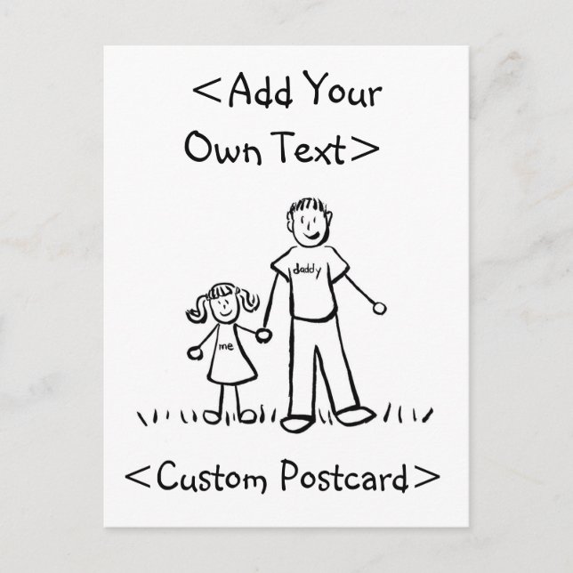 Invitación La postal del Chica de papá (Anverso)