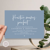 La práctica hace perfecto el ensayo Boda de la cen
