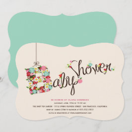 Invitación La primavera caprichosa de B florece Baby Shower