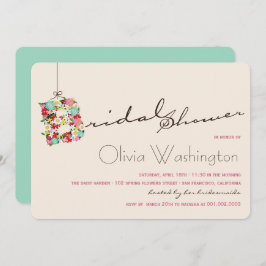 Invitación La primavera caprichosa de B florece la ducha