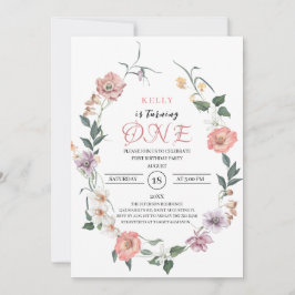 Invitación La primavera de las flores silvestres vuelve a ser