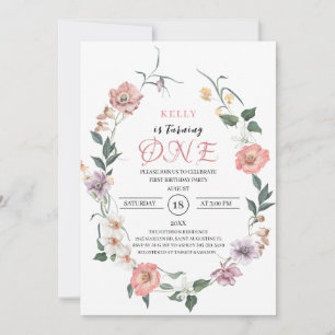 Invitación La primavera de las flores silvestres vuelve a ser