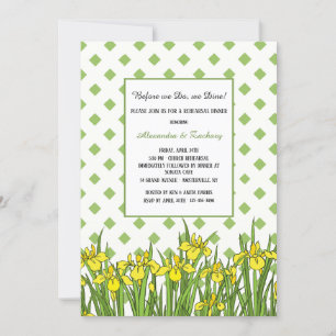 Invitación La primavera tiene una cena de ensayo de Sprung