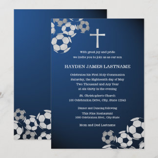 Invitación La primera comunión del fútbol
