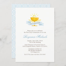 La primera comunión sagrada de los chicos