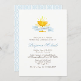 Invitación La primera comunión sagrada de los chicos