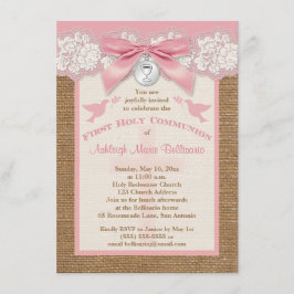 Invitación La primera comunión santa IMPRESA del ARCO y del