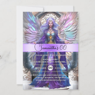 Invitación La princesa de hadas magia castillo chicas de cuen