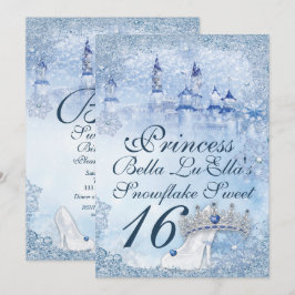 Invitación La princesa Snowflake Sweet 16 Mis Quince